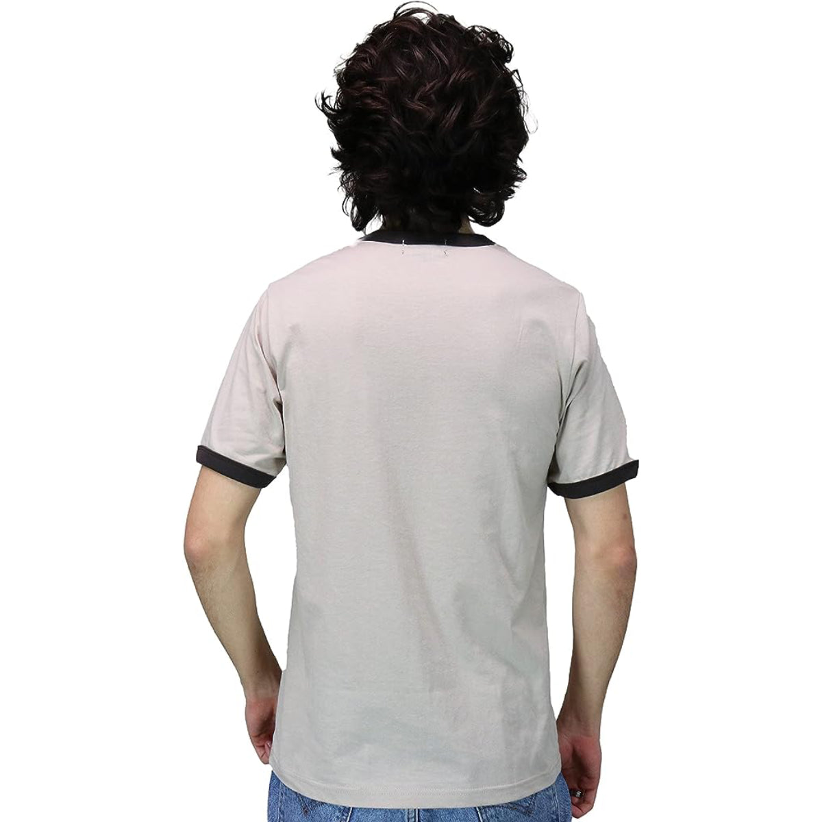 Scott Pilgrim Sharpie Ringer Shirt Heather Brown Pilgrim Rock Band Adult T Shirt