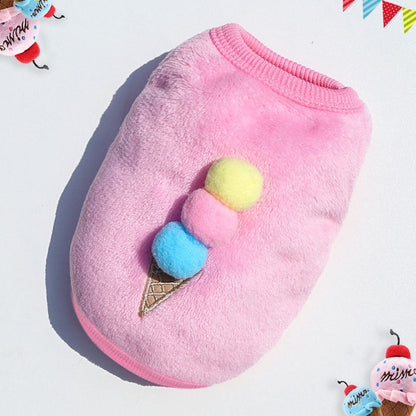 Cute Fleece Pet Dog Clothes For Small Dogs
