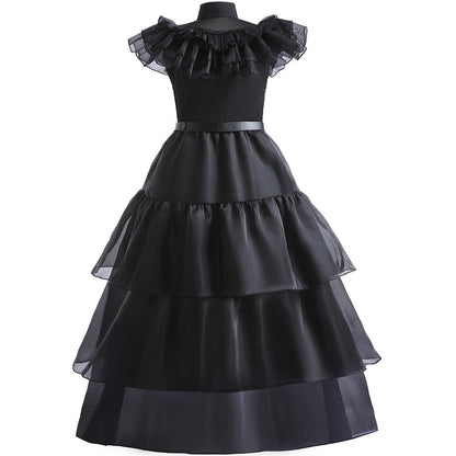 Wednesday Addams Cosplay Costume for Teens