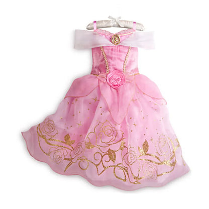 Girls Princess Dress Kids Cinderella Snow White Aurora Sofia Rapunzel Cinderella Halloween Costume