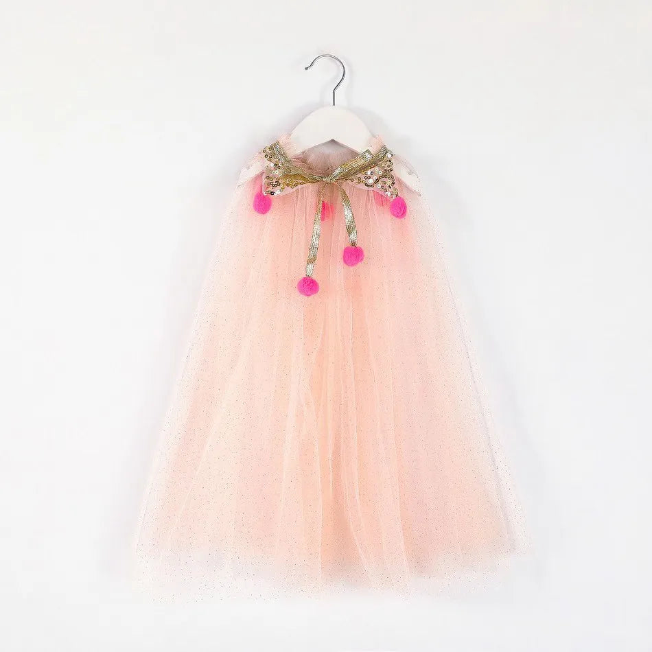 Summer Girl Princess Party Accessories Cloak Snow Queen Elsa Anna Costume