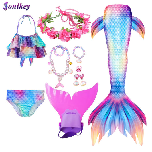 Swimming Mermaid Tail Girls Costume