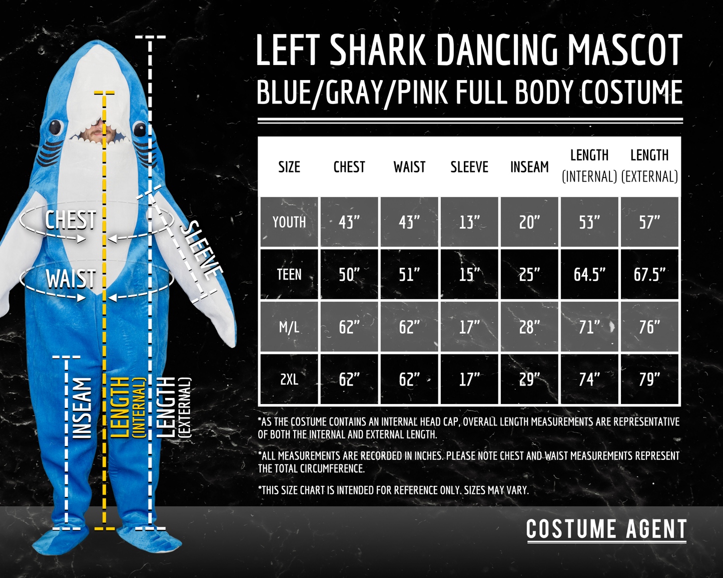 Katy Perry Left Shark Funny Cosplay Mascot Costume
