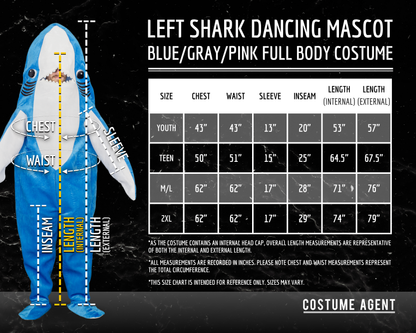Katy Perry Left Shark Funny Cosplay Mascot Costume
