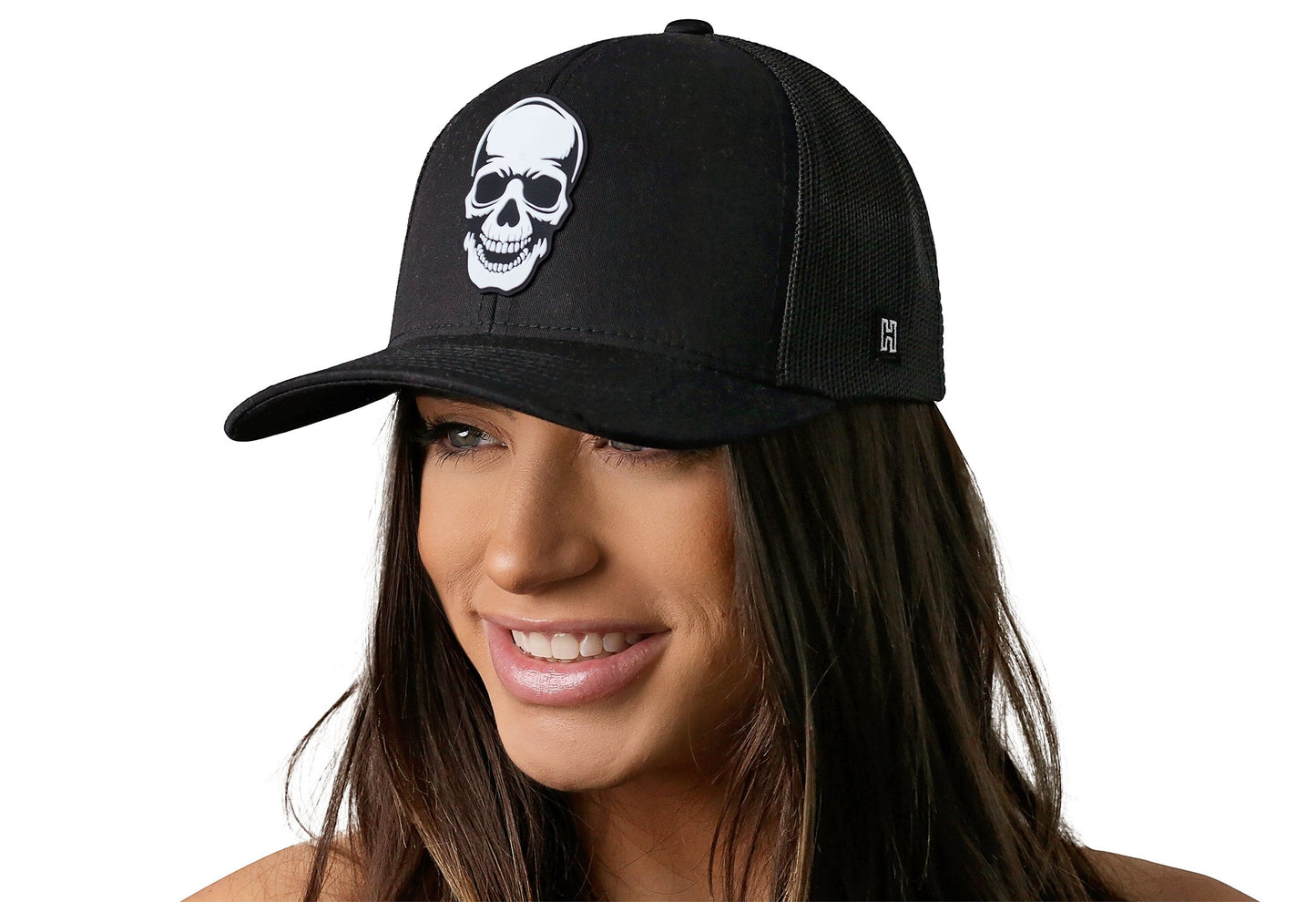 Skull Trucker Haka Hat Black  Snapback