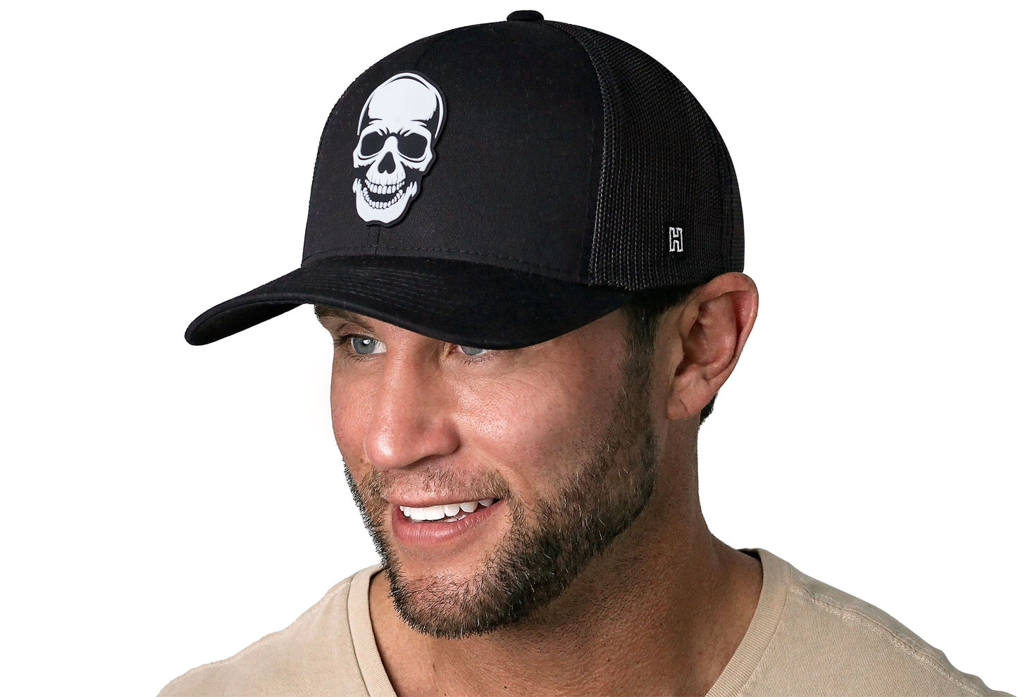 Skull Trucker Haka Hat Black  Snapback