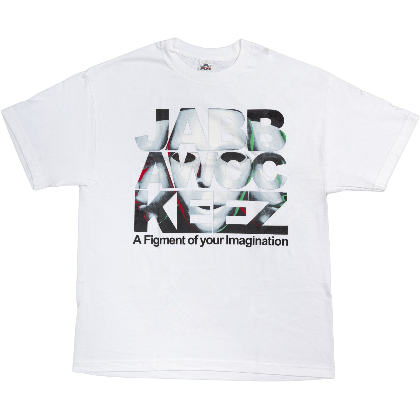 Jabbawockeez Dance Face Fill Logo White T Shirt Tee