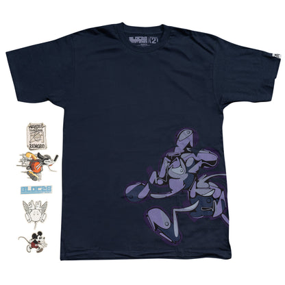 Adult Disney Art BLOC28 Artist Series 2 Mickey Mouse Street Graffiti T Shirt