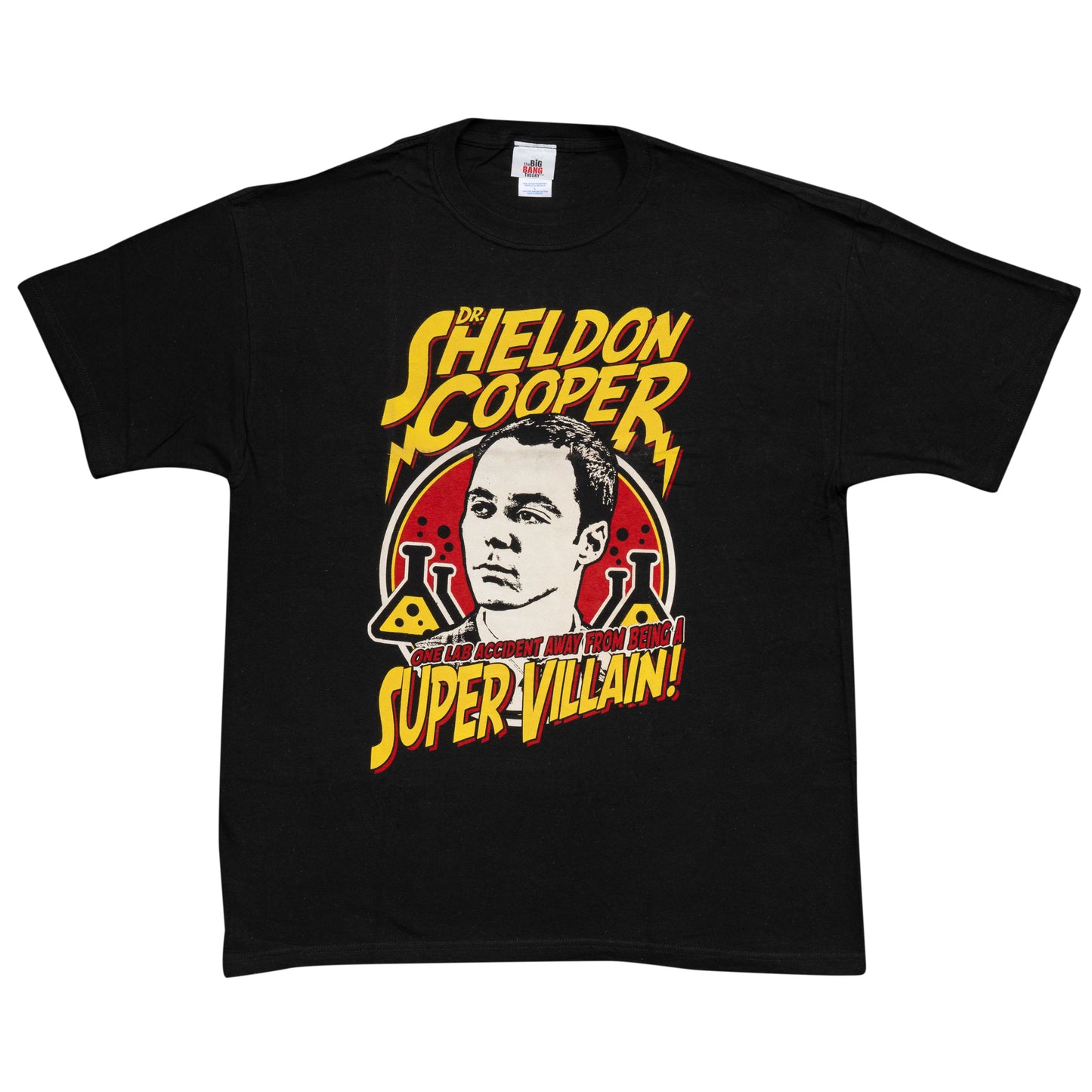 The Big Bang Theory Dr. Sheldon Cooper Super Villian Black T Shirt