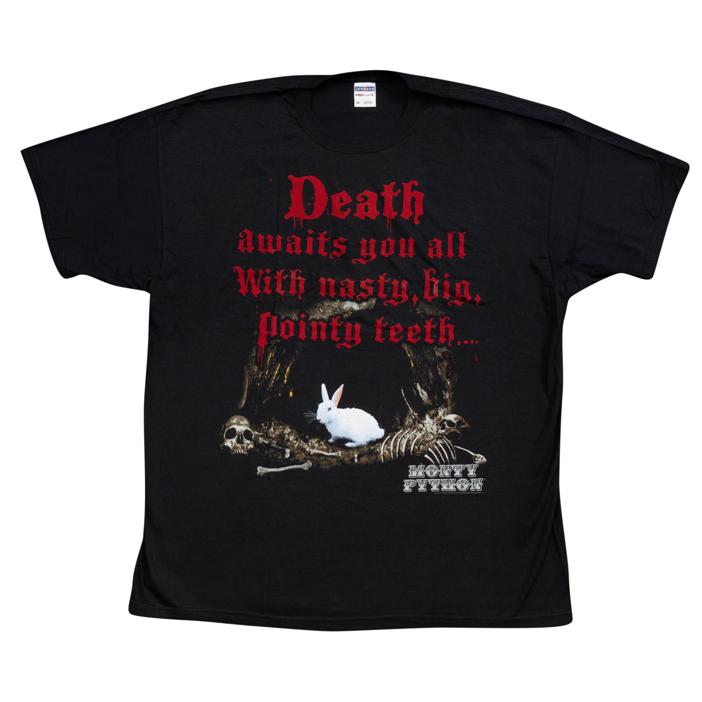 Monty Python Death Awaits You All Black T Shirt Tee