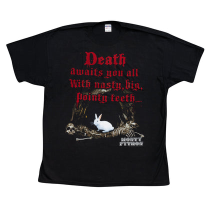 Monty Python Death Awaits You All Black T Shirt Tee