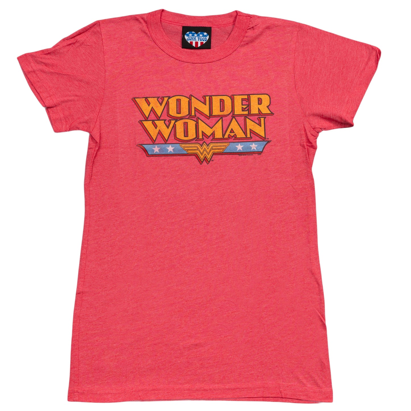 Wonder Woman Logo Red Juniors T Shirt
