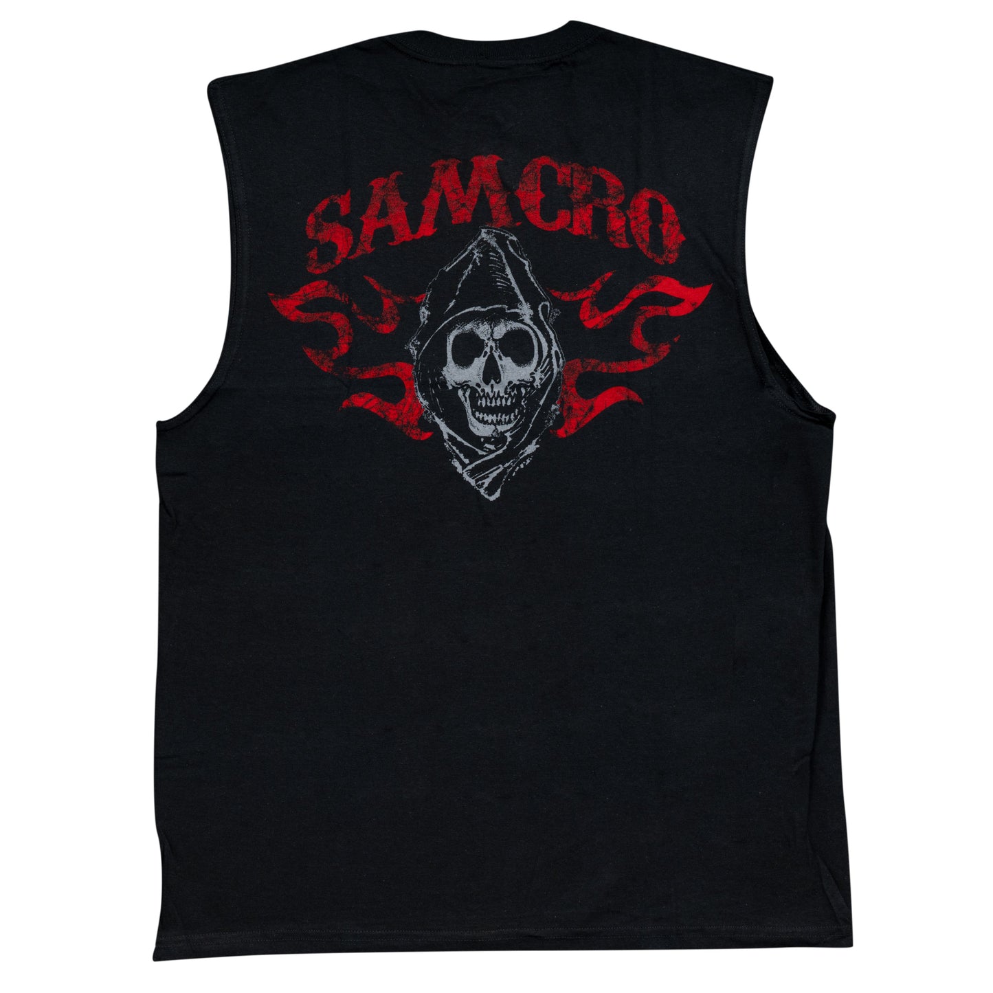 Sons Of Anarchy SOA Reaper Logo Crow Black Sleeveless T Shirt
