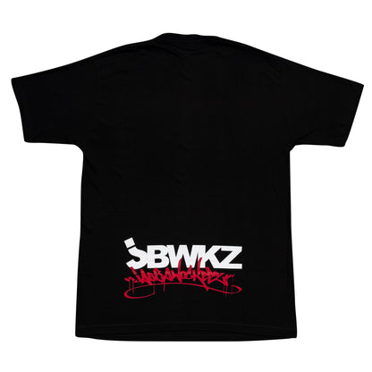 Jabbawockeez Dance Face Fill Logo Black T Shirt