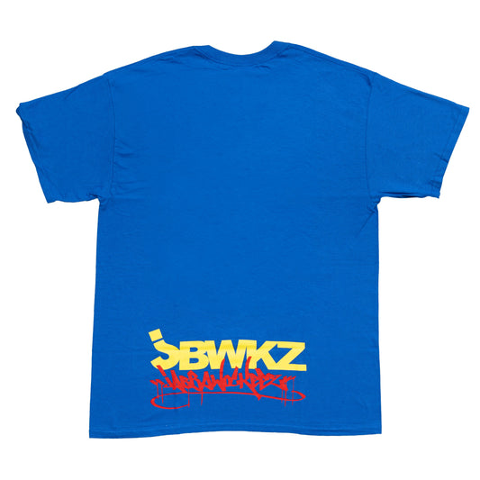 Jabbawockeez Dance Stack Logo Mens T Shirt Royal Blue