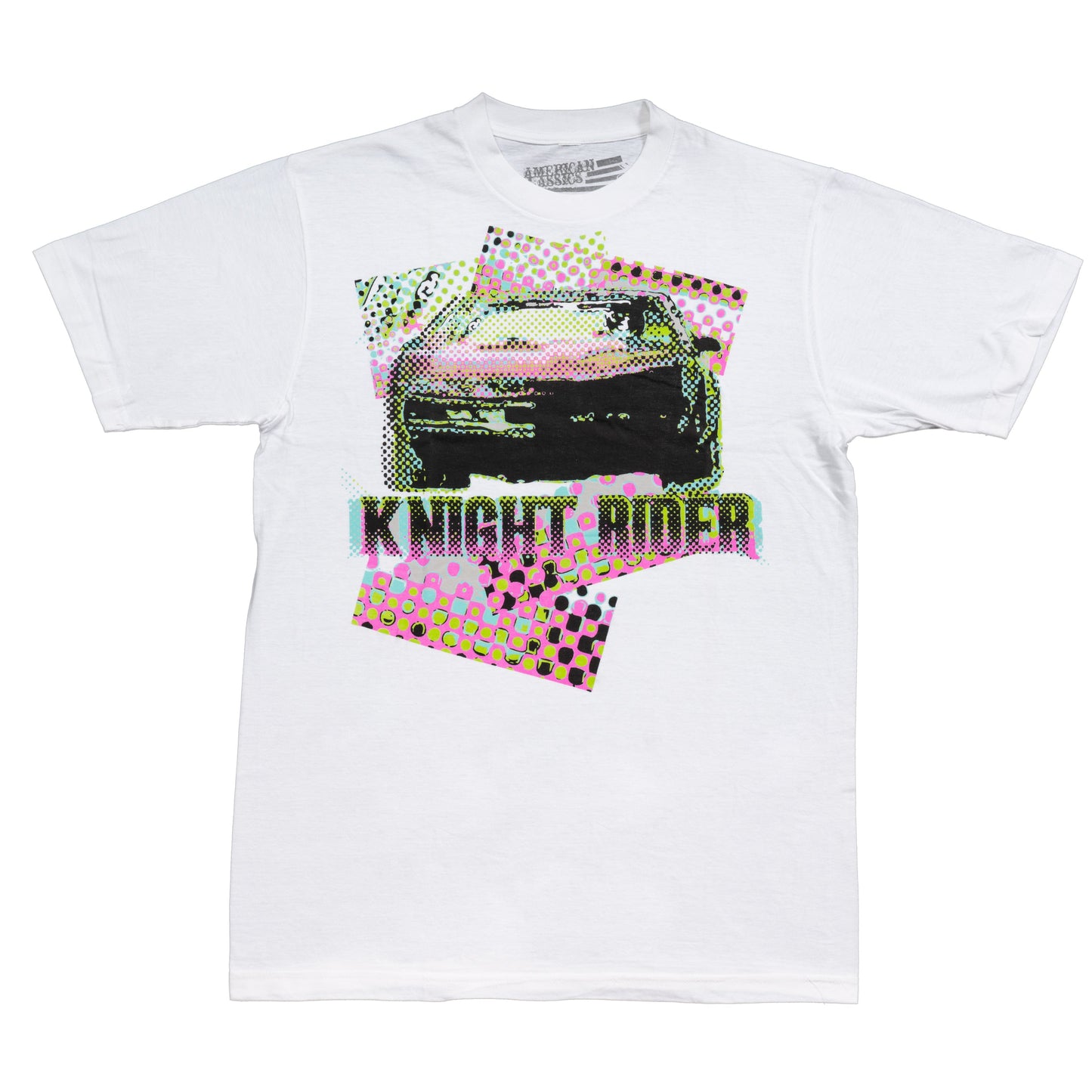 Knight Rider KITT Adult White T Shirt