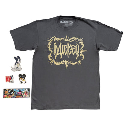 Adult Disney Art BLOC28 Artist Series 2 Mickey Mouse Street Graffiti T Shirt