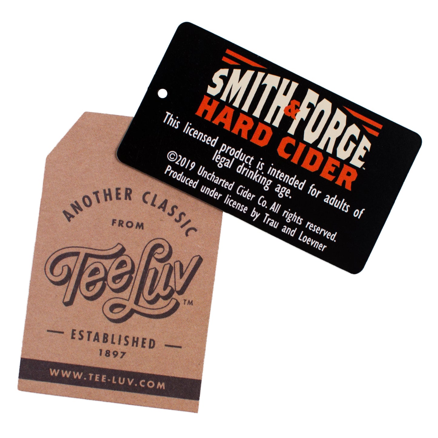 Smith & Forge Hard Cider Logo Mens T Shirt Gray