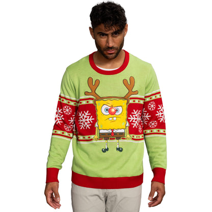Spongebob Tangled LED Lights Sweater
