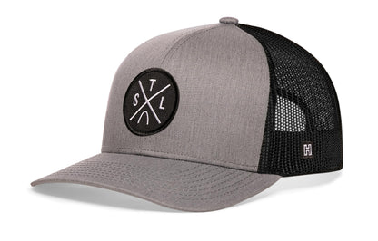 St. Louis Trucker Haka Hat Gray-Black STL X Snapback