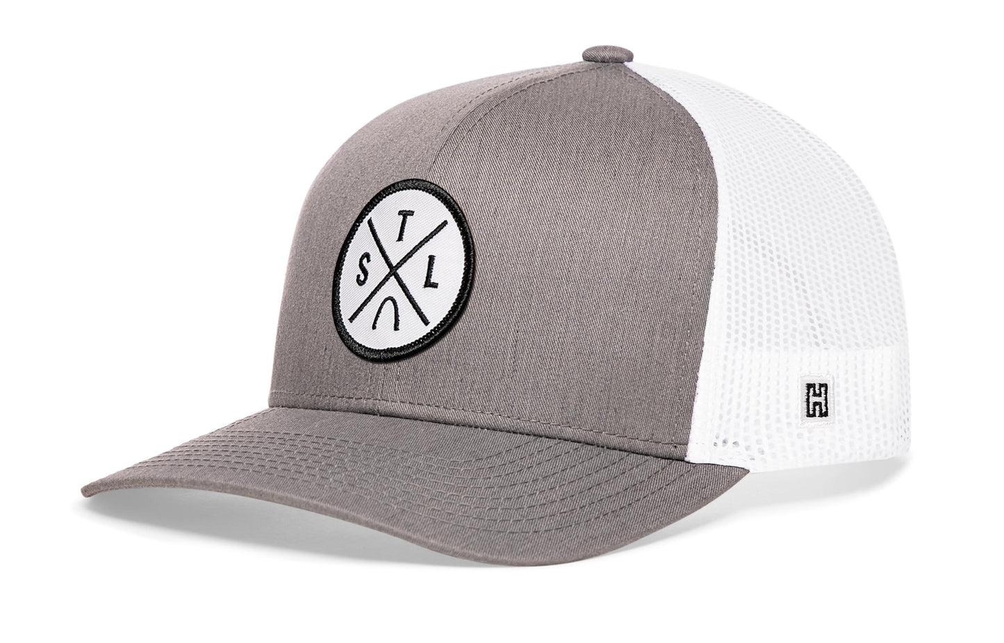 St. Louis Trucker Haka Hat Gray-White STL X Snapback