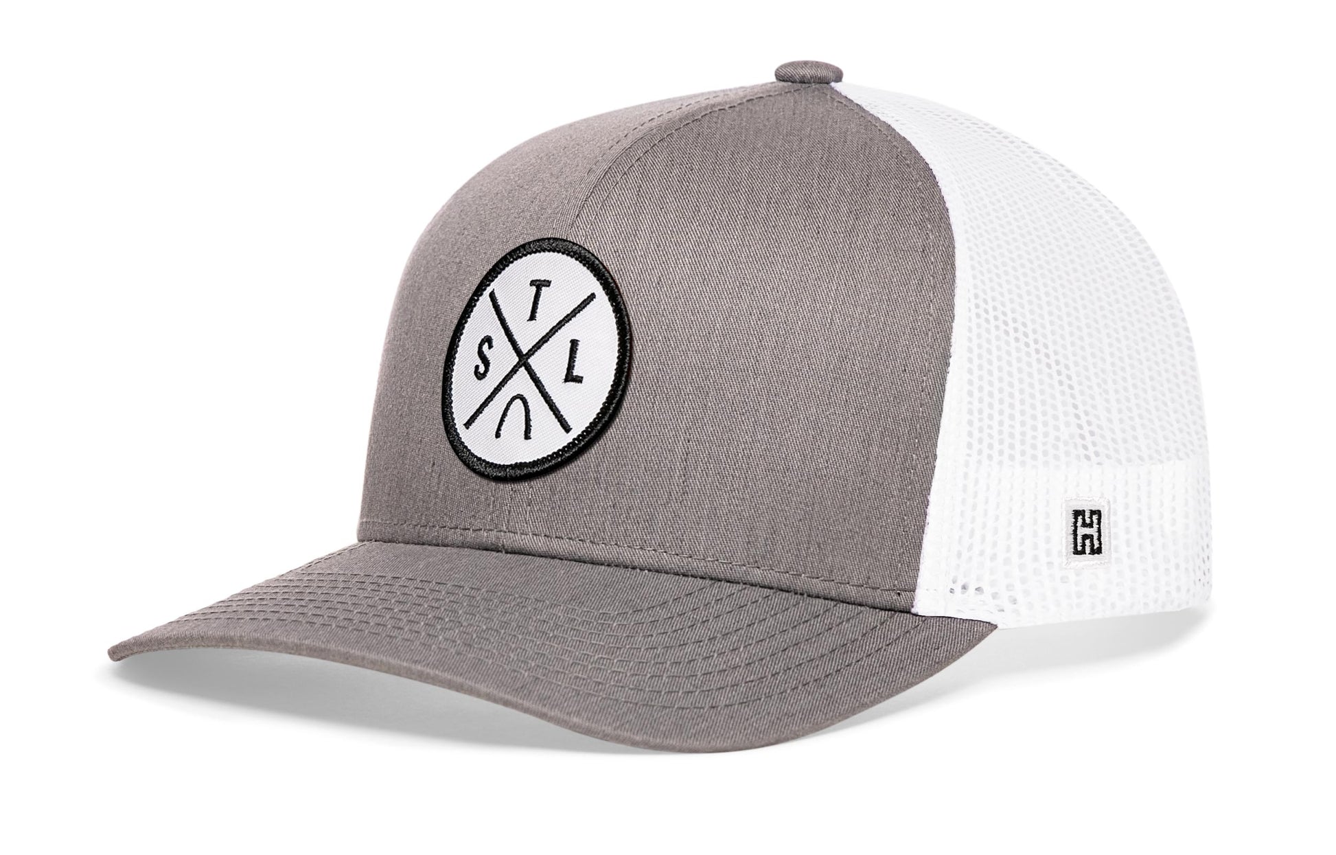 St. Louis Trucker Haka Hat Gray-White STL X Snapback