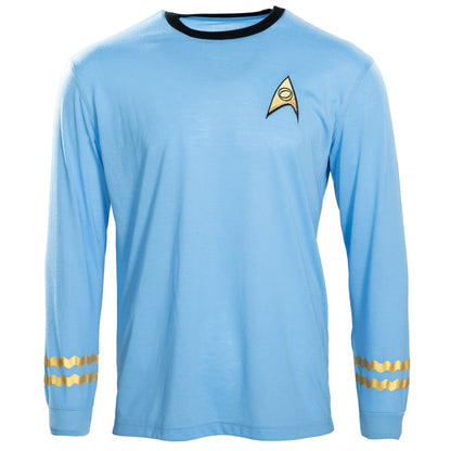 Star Trek Long Sleeve Halloween Costume T Shirt - Commander, Medical Sciences and Engineering