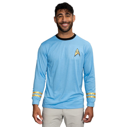 Star Trek Long Sleeve Halloween Costume T Shirt - Commander, Medical Sciences and Engineering