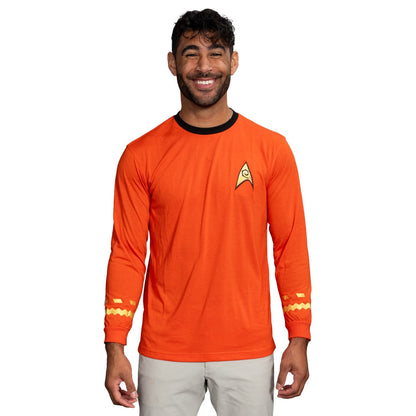 Star Trek Long Sleeve Halloween Costume T Shirt - Commander, Medical Sciences and Engineering