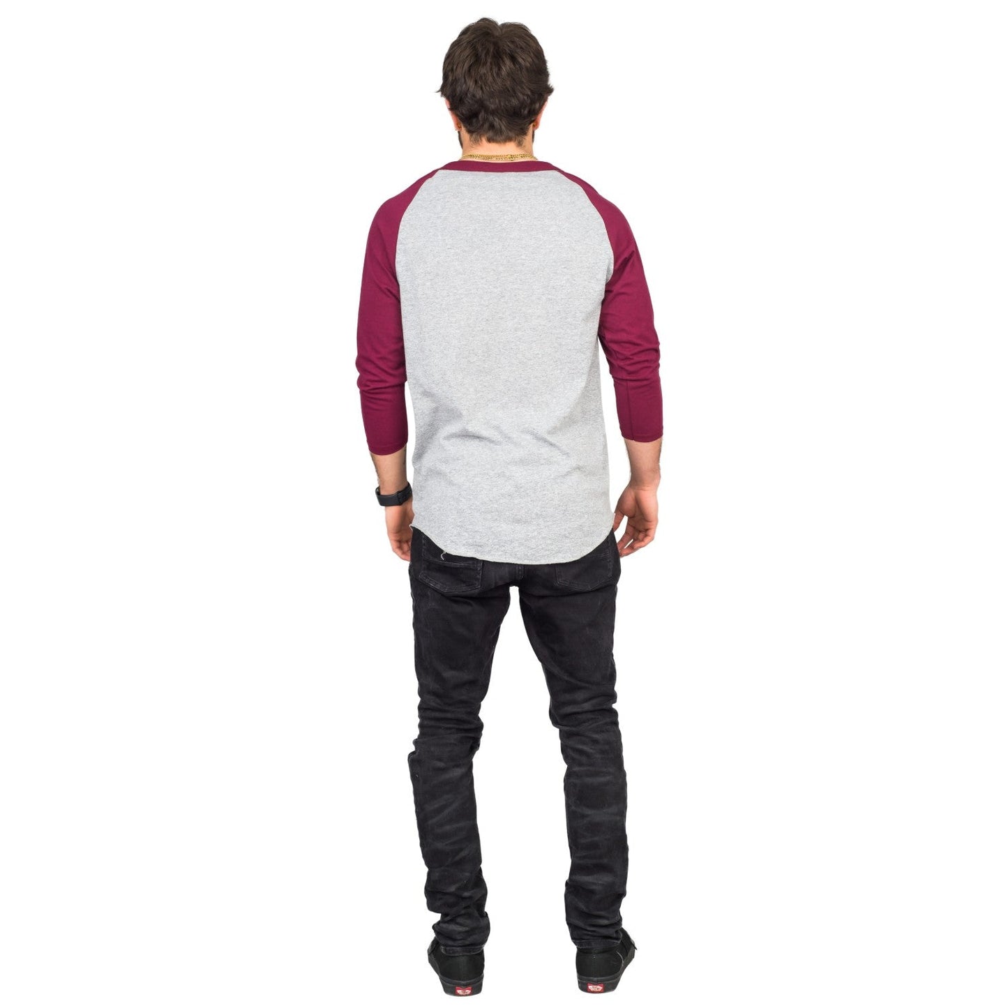 Step Bros Pablo Cruise Adult Gray and Maroon Raglan Funny Movie T-Shirt Tee