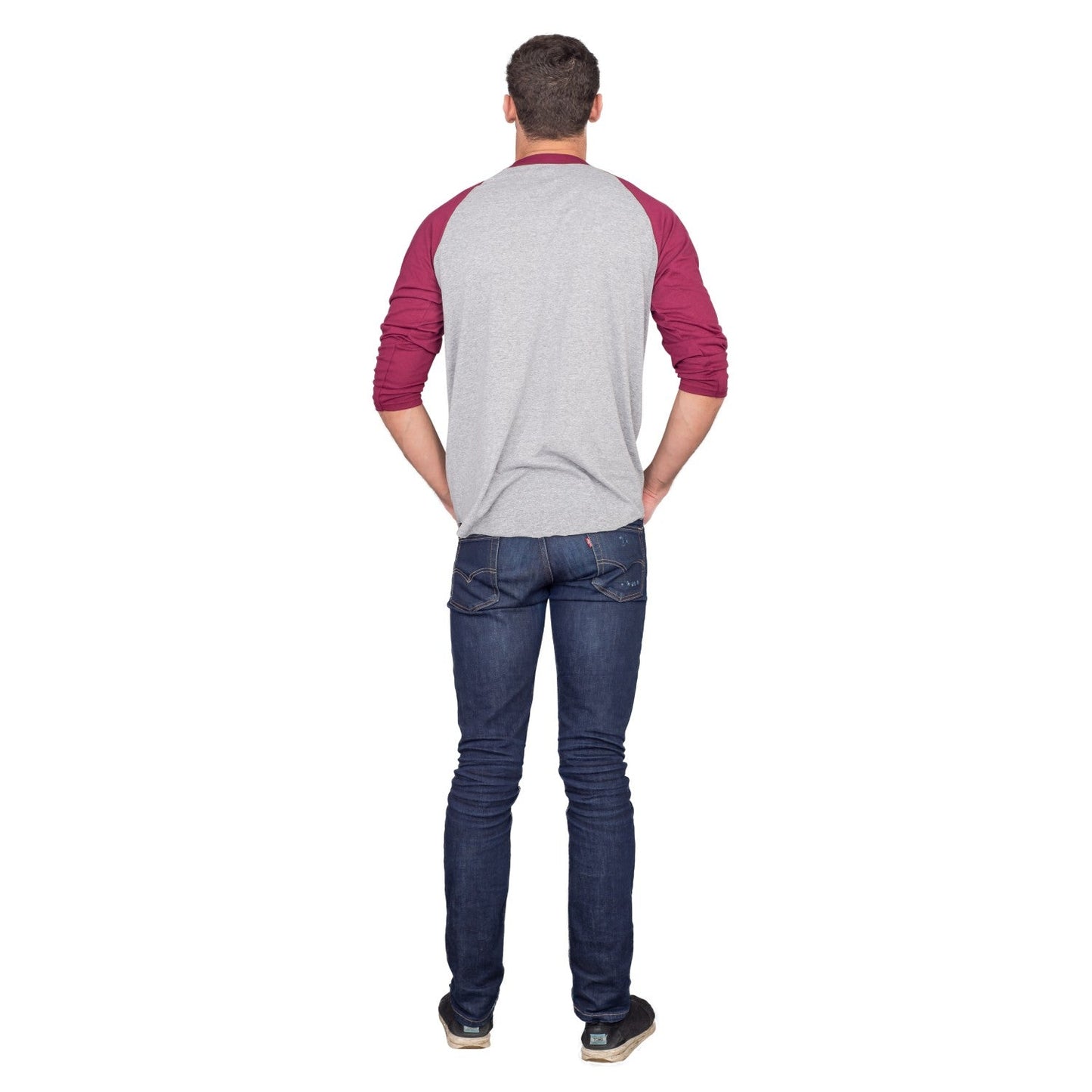 Step Bros Pablo Cruise Adult Gray and Maroon Raglan Funny Movie T-Shirt Tee