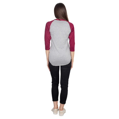 Step Bros Pablo Cruise Adult Gray and Maroon Raglan Funny Movie T-Shirt Tee