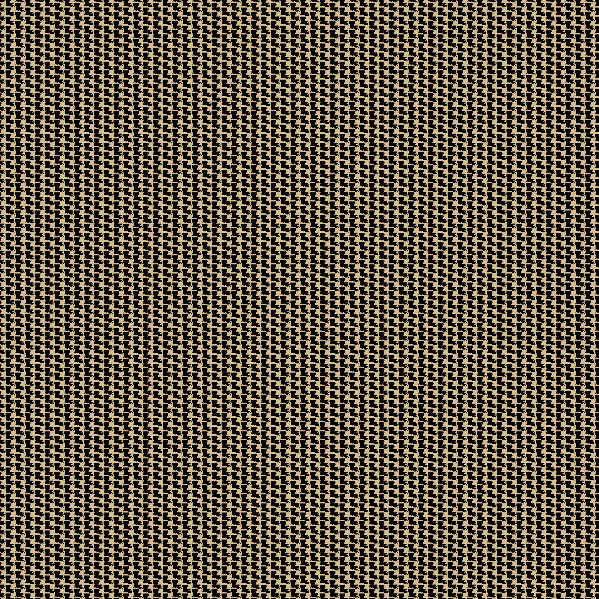 Louisiana Pattern Polo Shirt Black/Gold