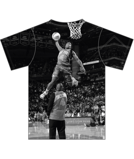 New York Knicks - Mitchell and Ness NBA Nate Robinson Above The Rim Sublimated Mens T Shirt Black