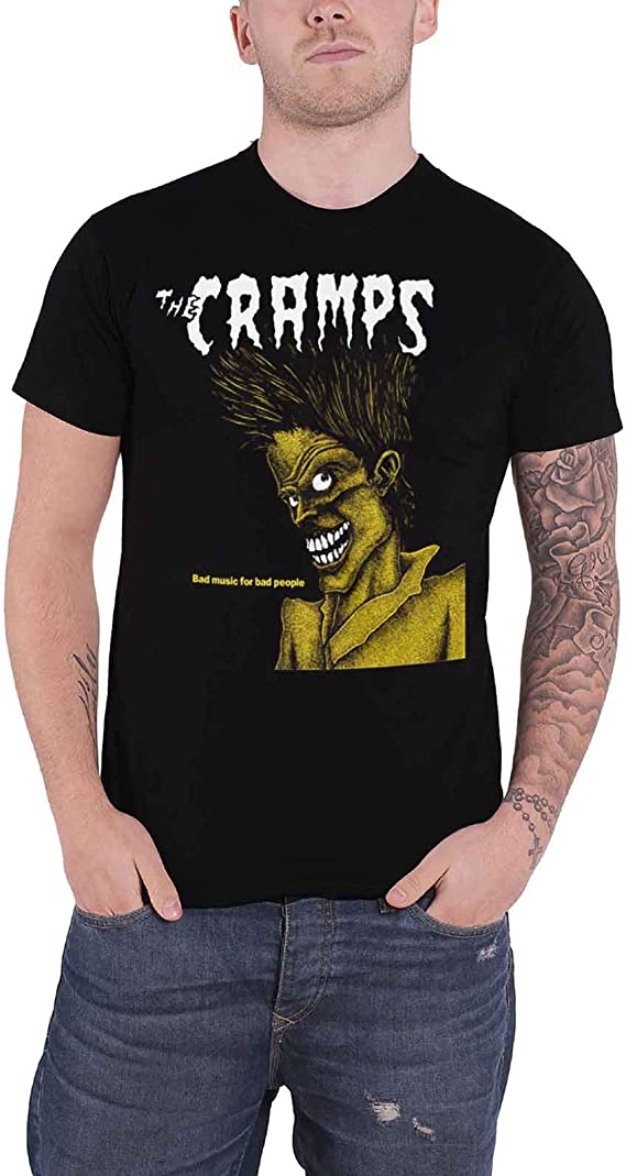 The Cramps Logo Human Fly Album Mens T Shirt Black