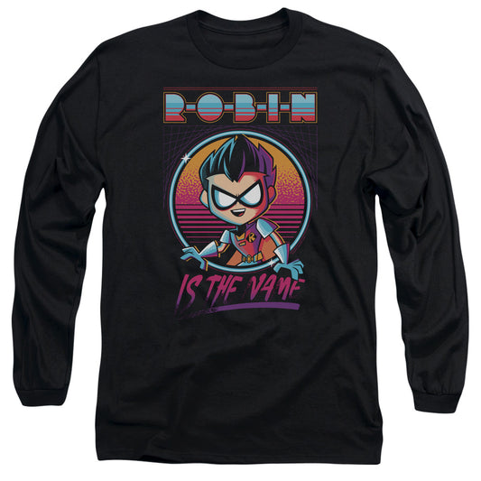 Teen Titans Go To The Movies Robin Mens Long Sleeve Shirt Black Officially Licensed