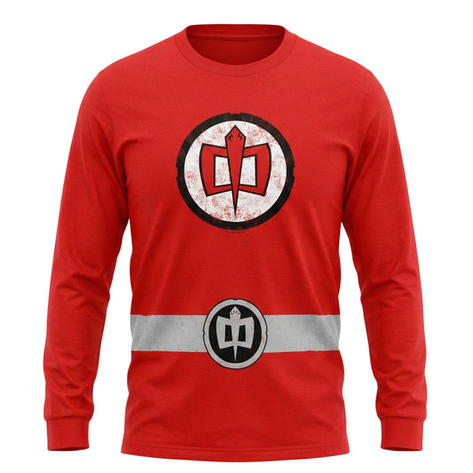 Greatest American Hero Logo Long Sleeve Costume T Shirt Red