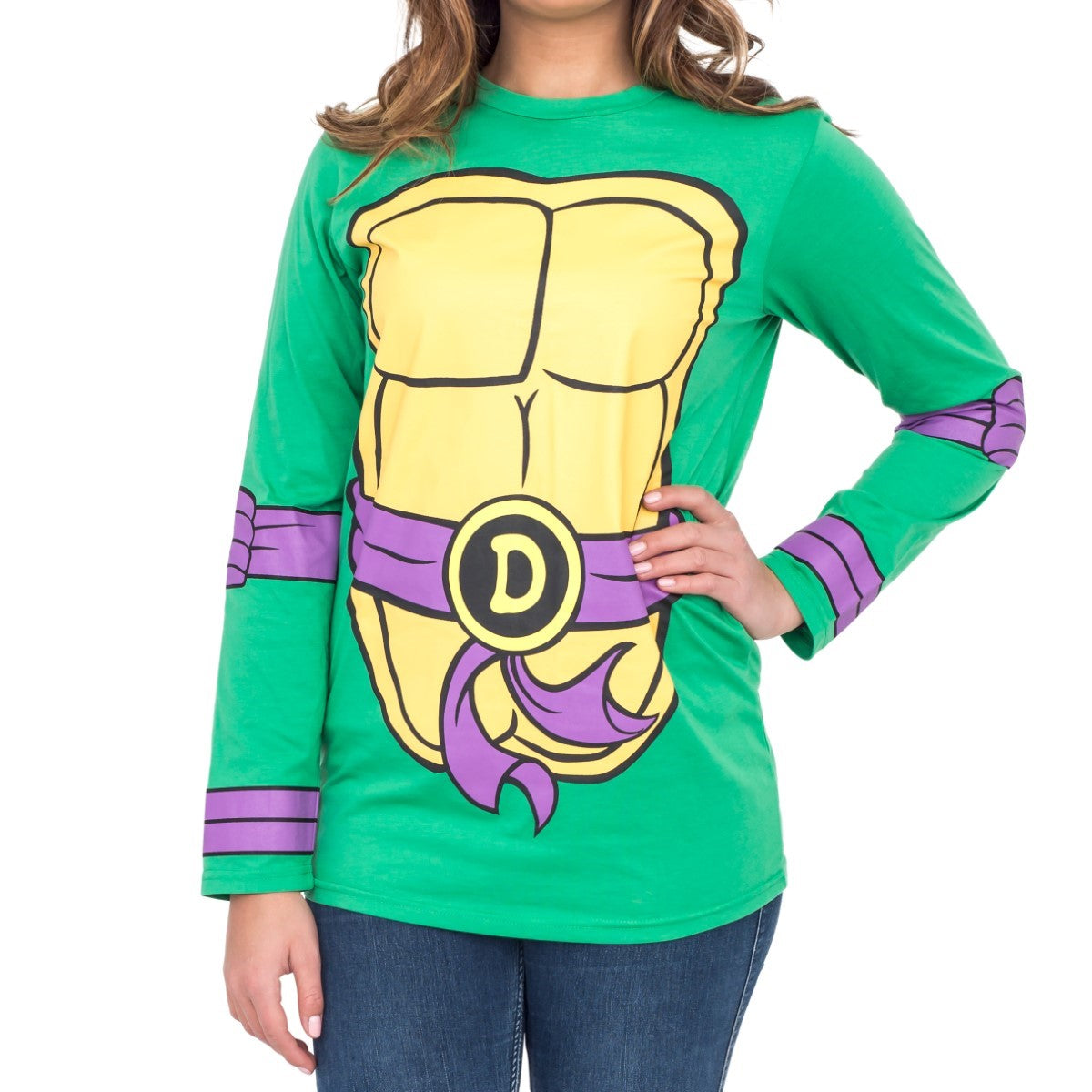 TMNT Long Sleeves Costume T Shirt & Eye Mask