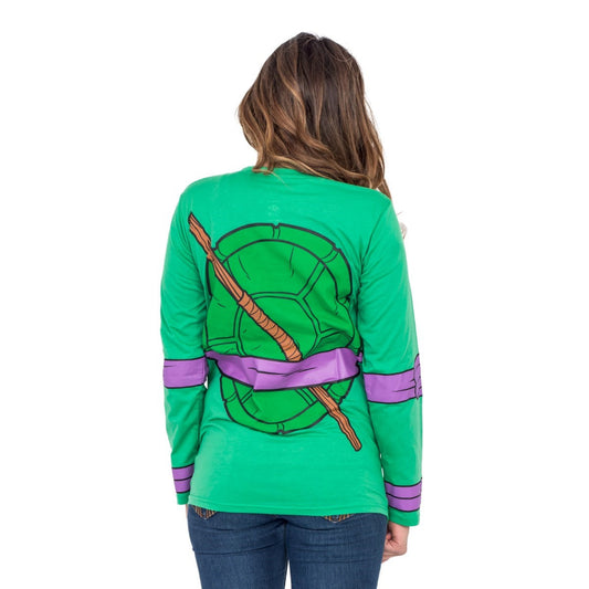 TMNT Long Sleeves Costume T Shirt & Eye Mask