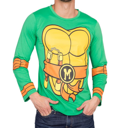 TMNT Long Sleeves Costume T Shirt & Eye Mask