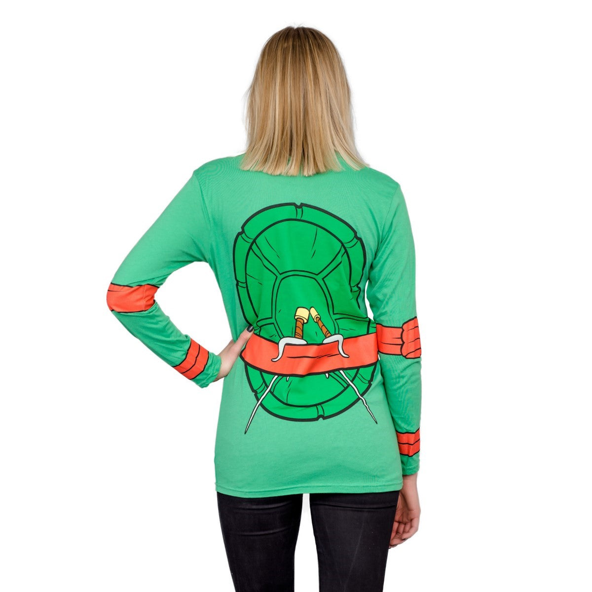 TMNT Long Sleeves Costume T Shirt & Eye Mask