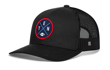 Tennessee Trucker Haka Hat Black TEN X Football Snapback