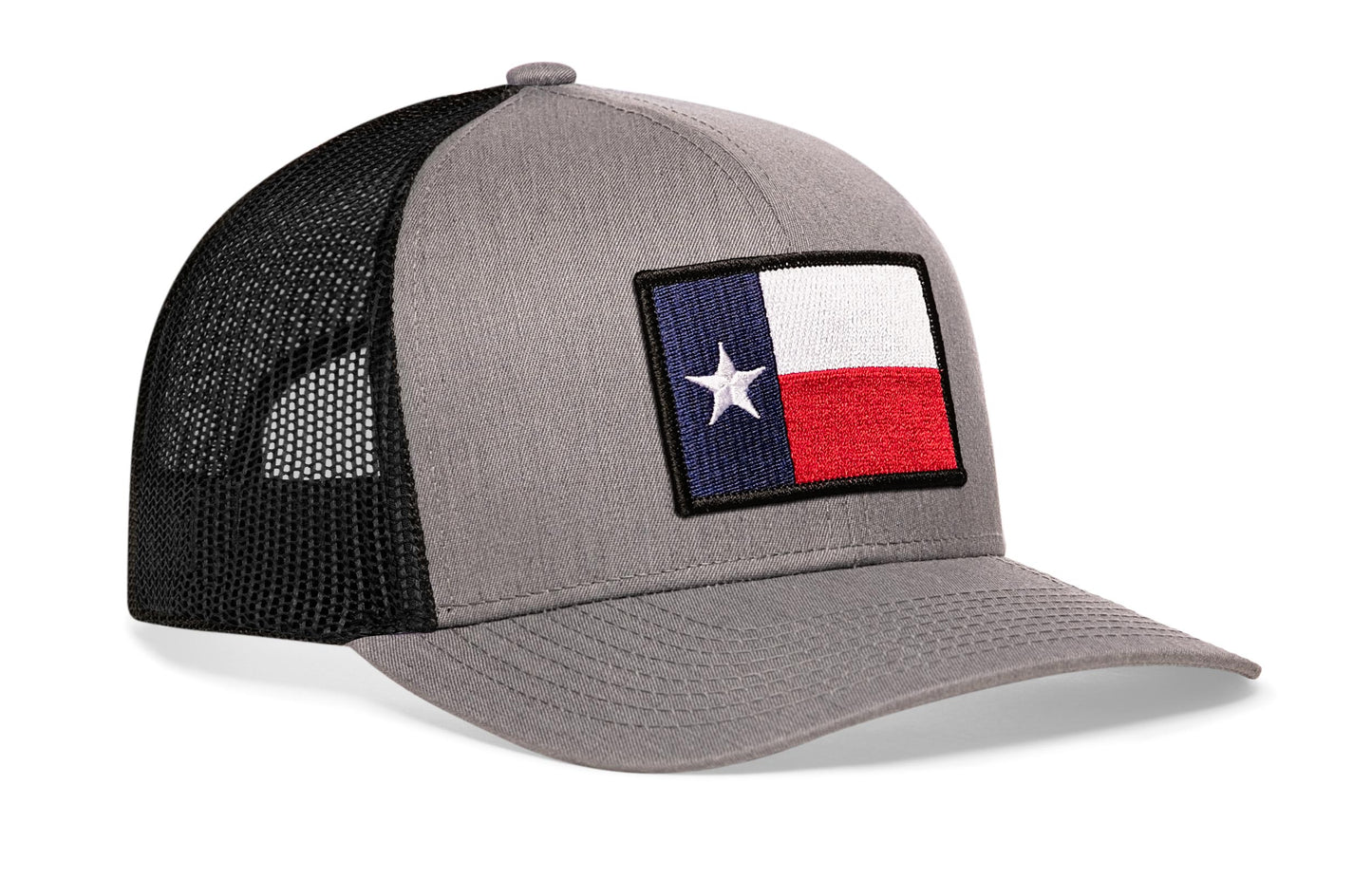 Texas Flag Trucker Haka Hat Gray-Black TX Snapback