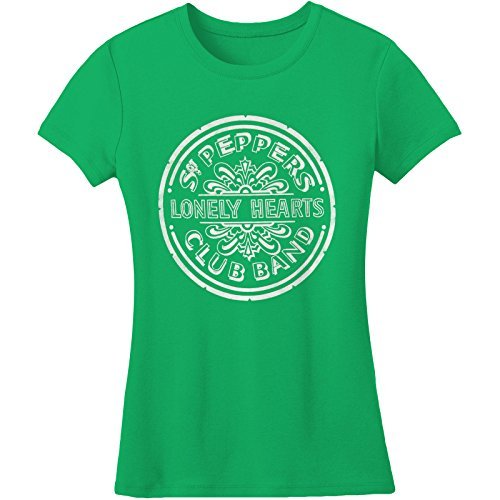 The Beatles Beatles Women'S Sgt Pepper Girls Jr Medium Green Mens T Shirt