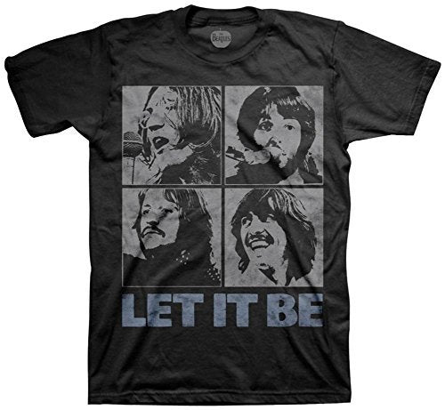 The Beatles Men'S Beatles Let It Be T-Shirt ,Black , Medium Mens T Shirt