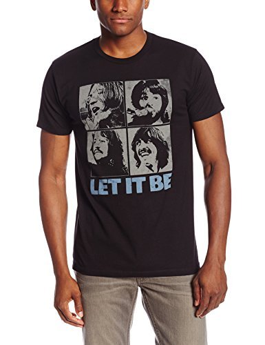 The Beatles Men'S Beatles Let It Be T-Shirt , Black , Small Mens T Shirt