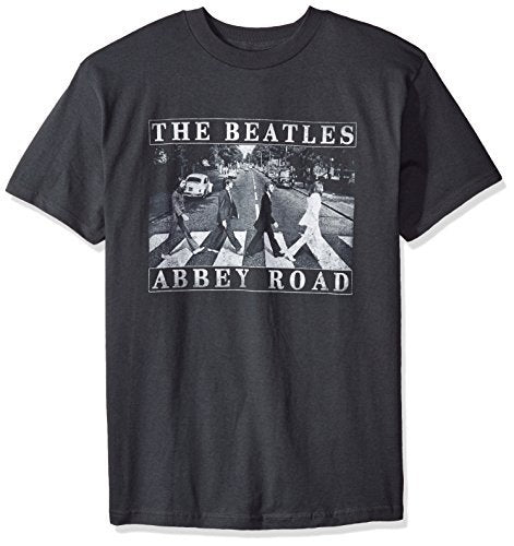 The Beatles Men'S The Beatles Abbey Road Distressed T Shirt, Black, Small Mens T Shirt
