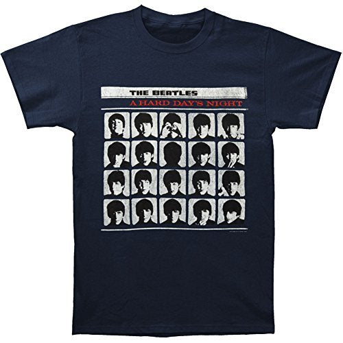 The Beatles Men'S The Beatles Hard Days Night T-Shirt, Blue, Medium Mens T Shirt