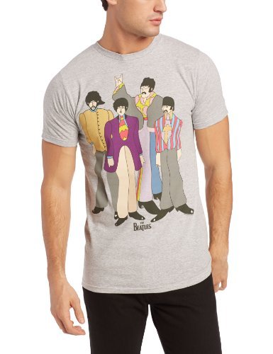 The Beatles Men'S The Beatles Submarine T-Shirt, Light Gray, Small Mens T Shirt