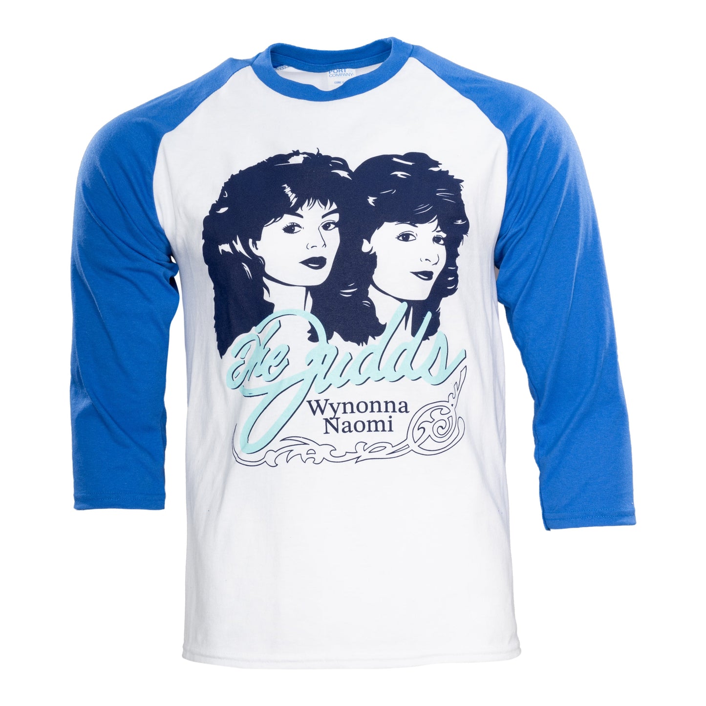 Step Bros Classic Music Singers Duo's Raglan Blue and White Tribute Movie T Shirt Tee